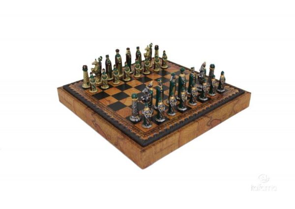 Luxus-Schachset N°127 - Schachbrett mit Schachfiguren