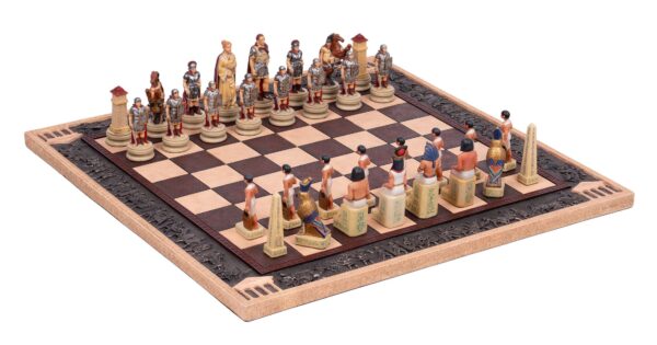 Luxus Schachspiel N°R031 - Römer gegen Ägypter Set - R68155+B77995