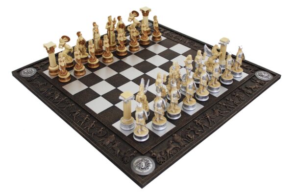 Luxus Schachspiel N°R145 - Griechische Mythologie Set - R77569+B77745